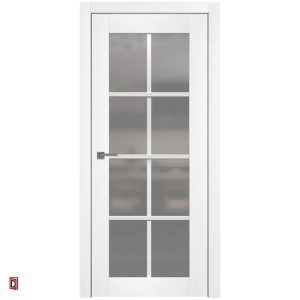 ekofaneruotes vidaus durys D-12 Balta 